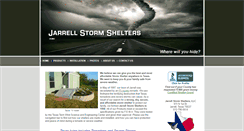 Desktop Screenshot of jarrellstormshelters.com