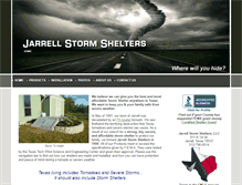Tablet Screenshot of jarrellstormshelters.com